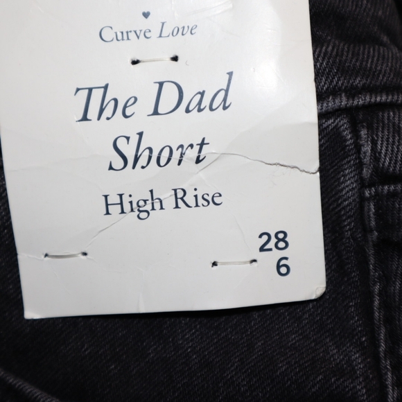 Abercrombie & Fitch High Rise Dad Short Black Size 28  NEW!! - Picture 8 of 8
